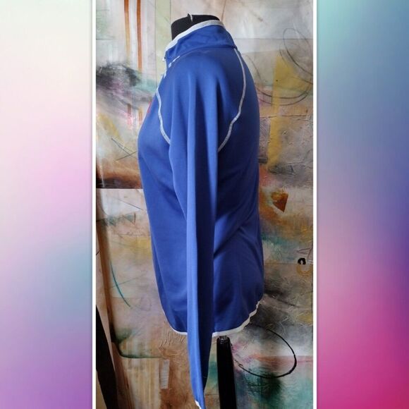 MAJESTIC FAN FASHION CHICAGO CUBS 1/4 ZIP TOP LIGHTLY FLEECE LINED SIZE LARGE - Picture 4 of 4